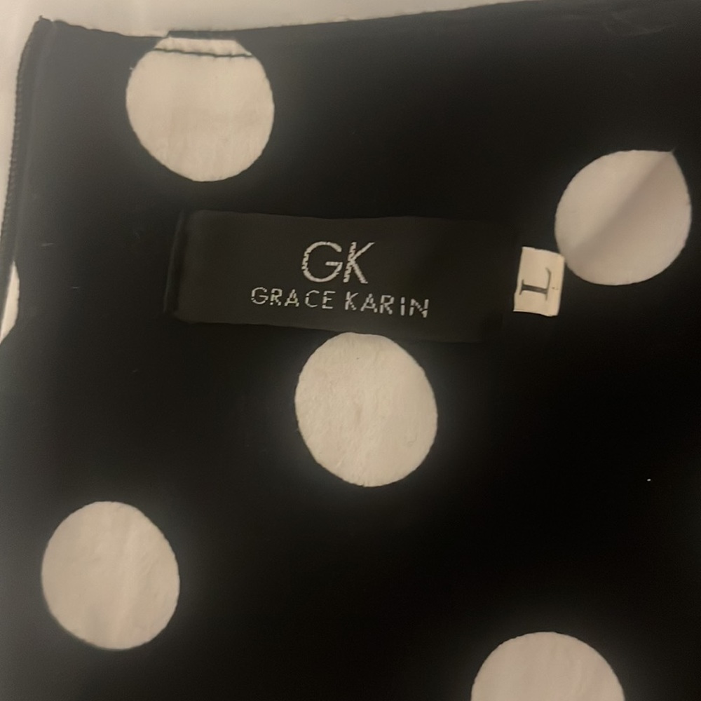 Black and white polka dot dress - Picture 2 of 5